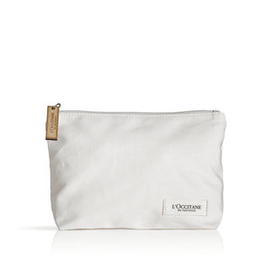 L'Occitane Iconic Beauty Pouch - White